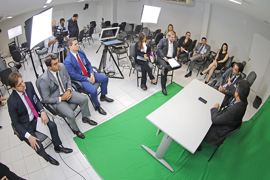 Justiça Itinerante foi tema de uma das entrevistas simuladas para emissora de rádio /  Foto: Itawi Albuquerque