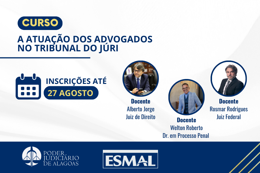 Juiz Alberto Jorge ministrará curso sobre atuação de advogados no Tribunal do Júri