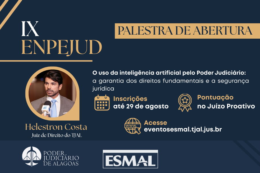 O Enpejud prossegue com as apresentações dos Grupos de Trabalho (GTs), que acontecem entre os dias 2 e 4 de setembro.