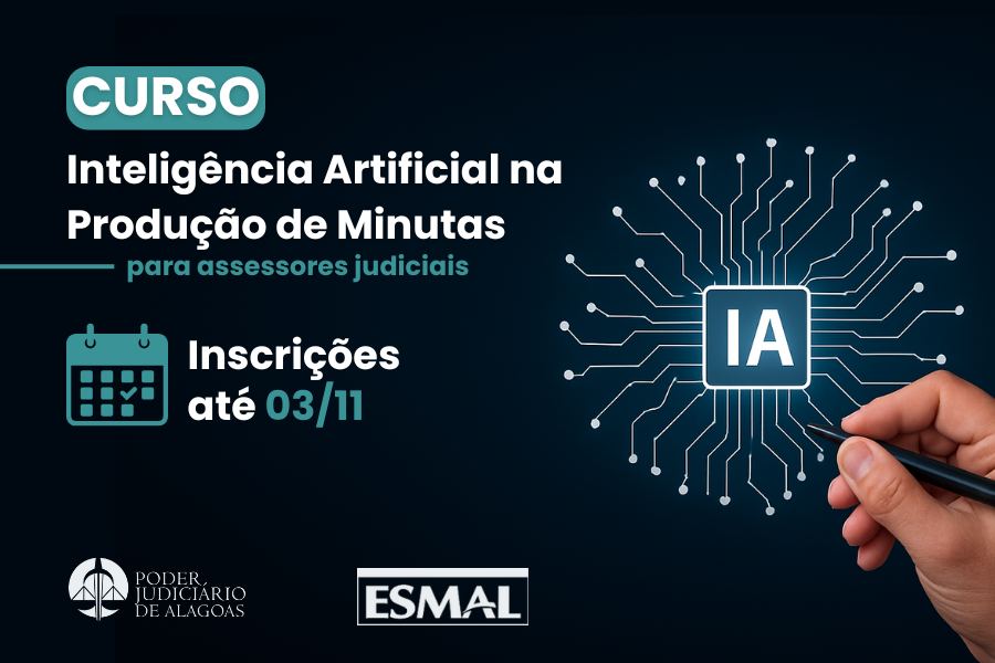 IA na produção de minutas será tema de formação para assessores em novembro