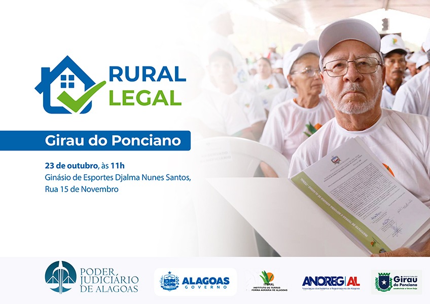 Rural Legal beneficia 500 famílias em Girau do Ponciano nesta quinta (23)