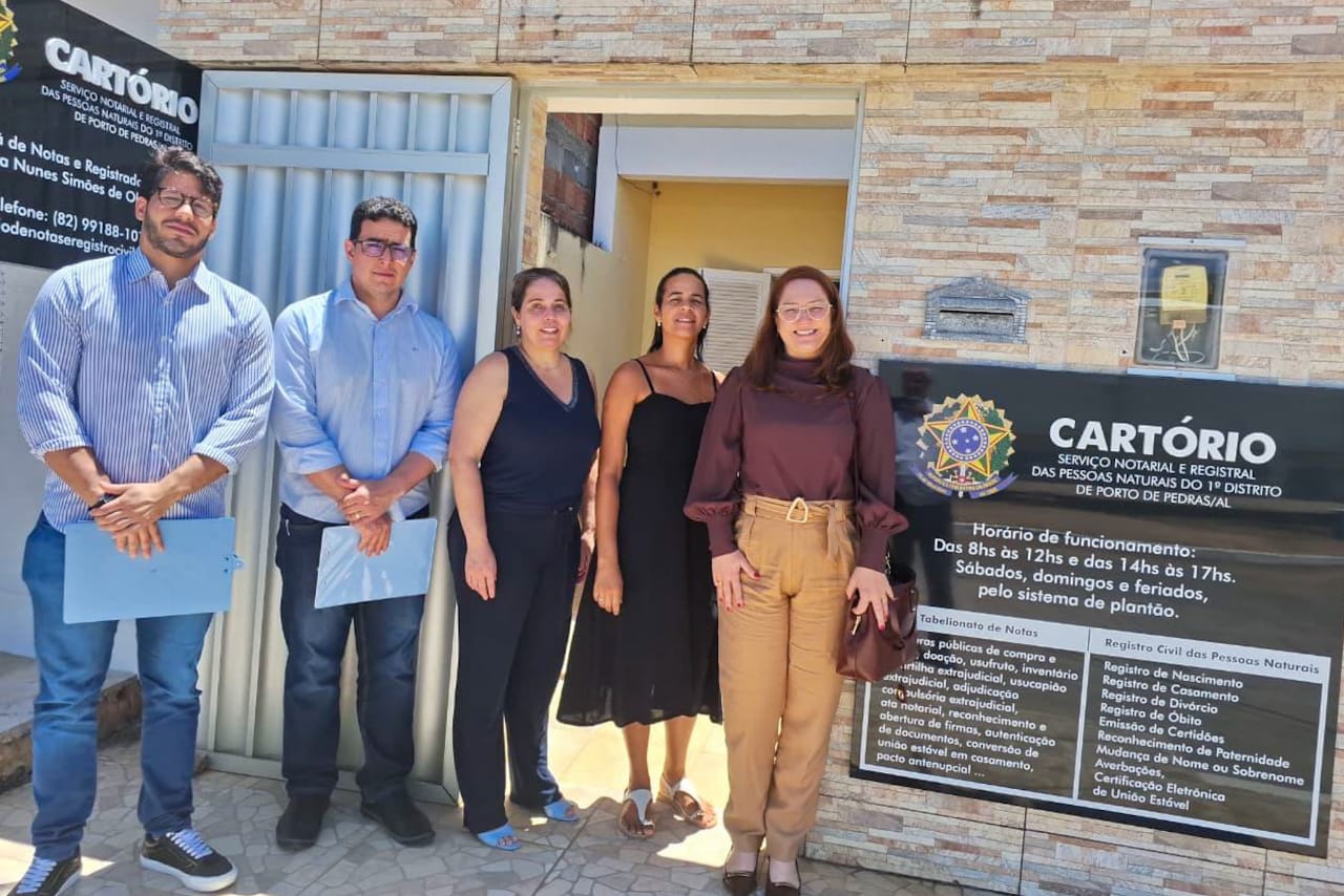 Inspeção no Cartório de Registro Civil de Porto de Pedras, Alagoas.