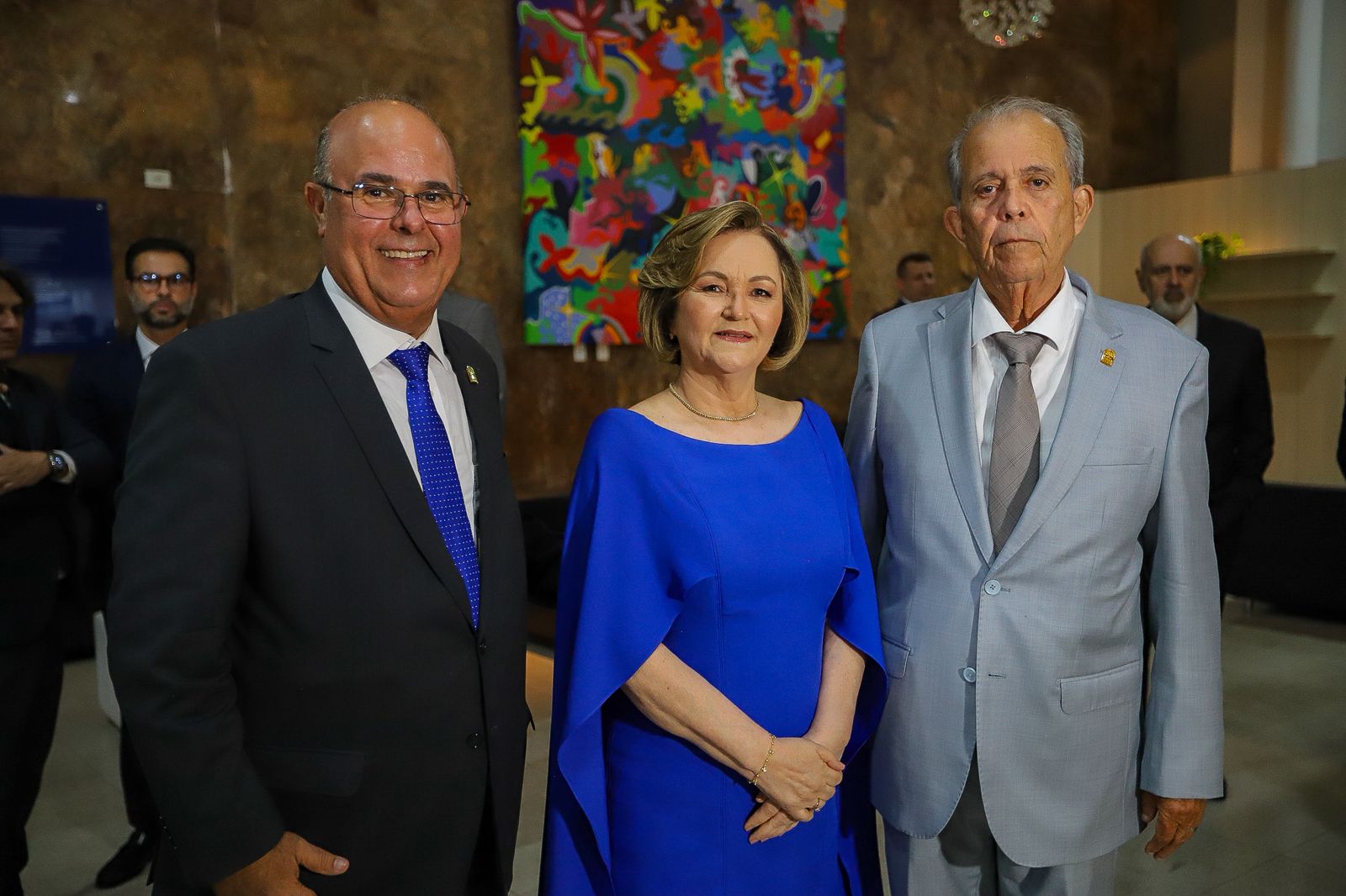 Des. Fernando Tourinho, ministra Marluce Caldas e Des. Celyrio Adamastor. Foto