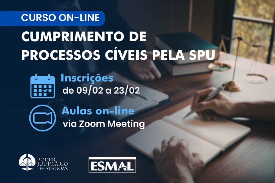 A formação tem como objetivo analisar e aprofundar o fluxo do processo civil, com ênfase nos aspectos práticos do cumprimento das decisões judiciais.