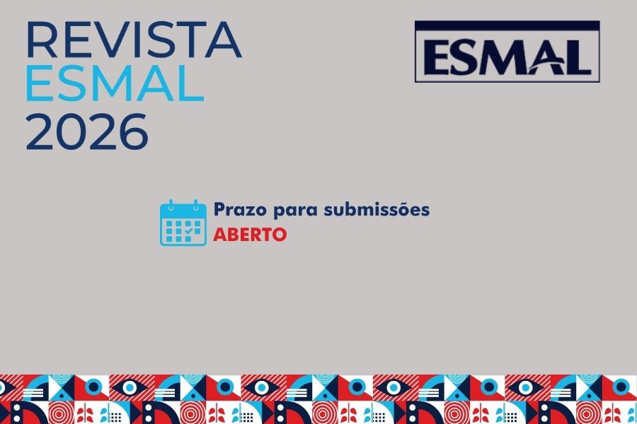 Revista da Esmal recebe submissões de artigos científicos para edição de 2026