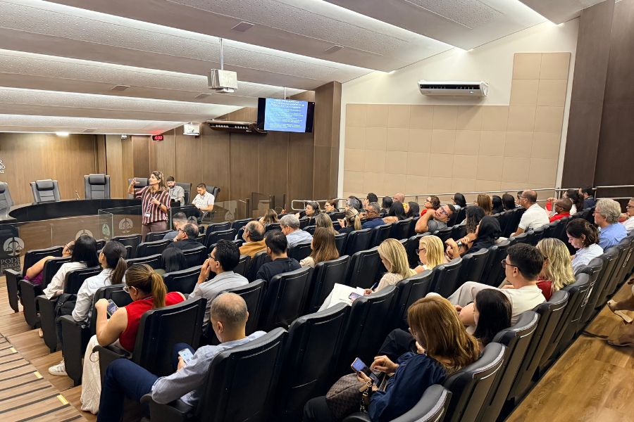 Encontro acontce no Plenário  Des.Gerson Omena Bezerra, na sede de Tribunal de Justiça de Alagoas.