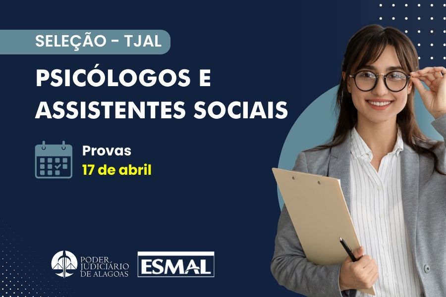 Prova objetiva acontecerá no dia 17 de abril, às 14h, na Faculdade Uninassau, em Maceió.