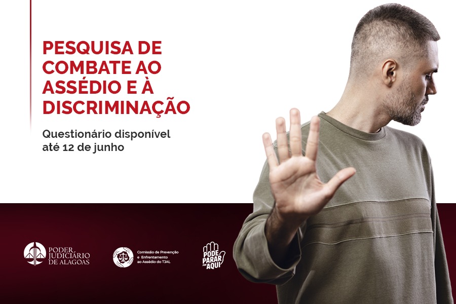 TJ de Alagoas lança pesquisa sobre assédio e discriminação no Judiciário