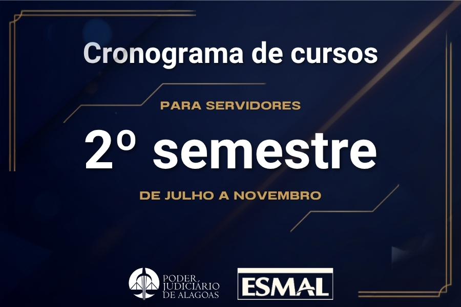 Cursos serão realizados em Maceió e em Arapiraca, facilitando o acesso ao conhecimento para servidores.