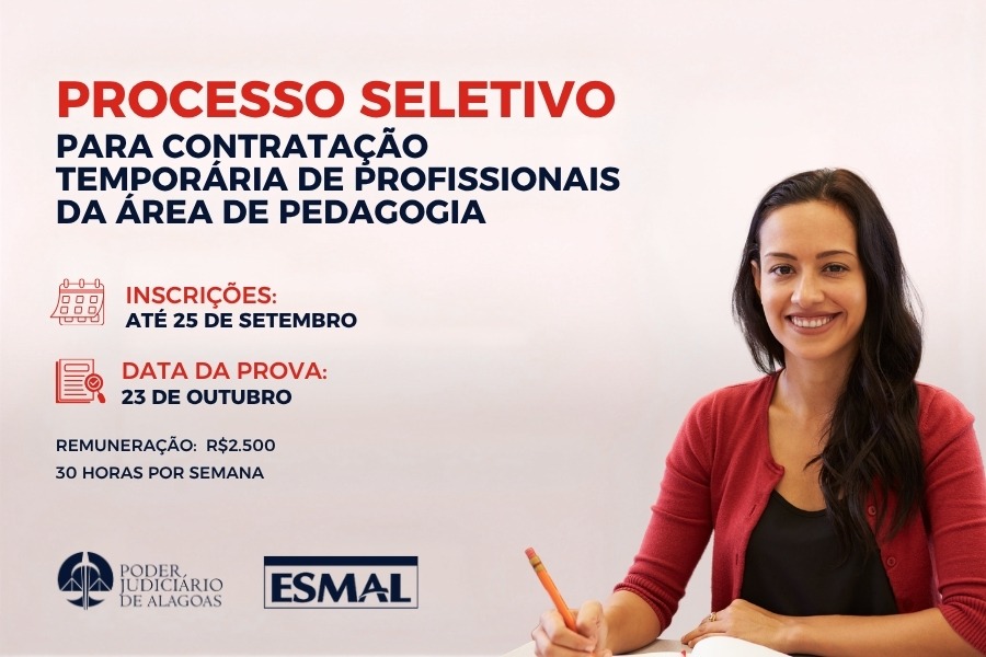 Inscrições devem ser feitas até 25 de setembro e pagamento da taxa deve ser efetivado até dia 28/09.