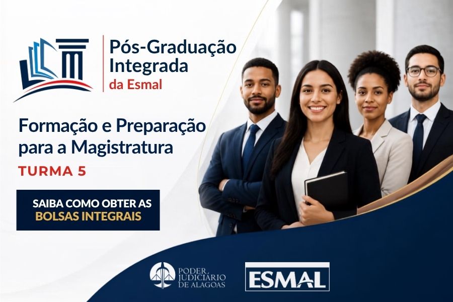 As inscrições para a Turma V do Programa Integrado de Formação e Preparação para a Magistratura seguem abertas até o dia 30 de setembro