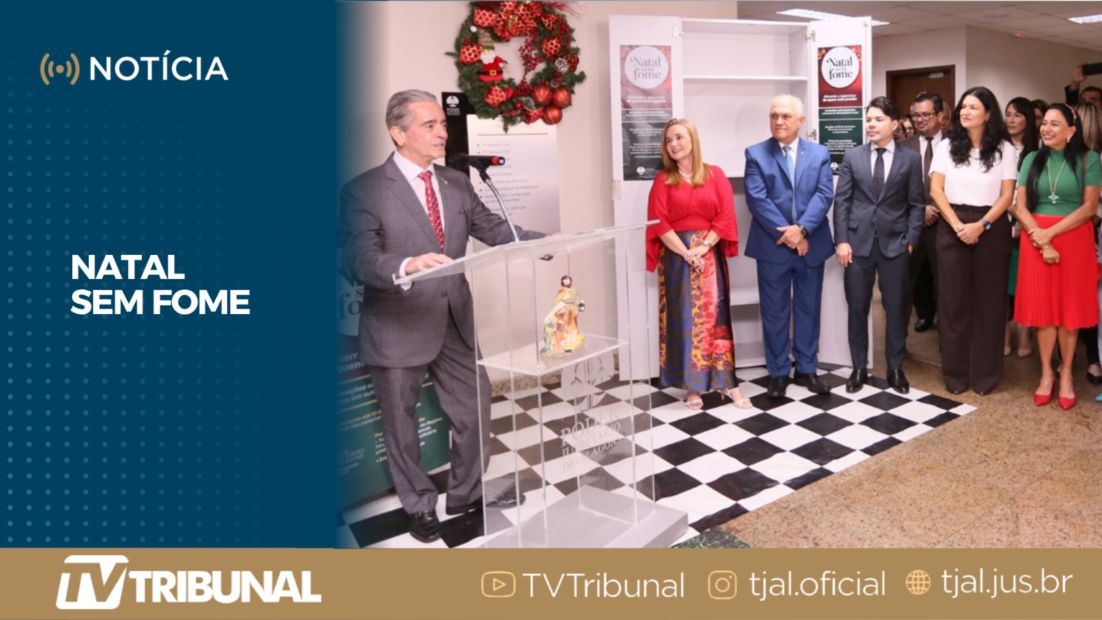 'Natal sem Fome' do TJAL vai arrecadar alimentos para famílias em vulnerabilidade