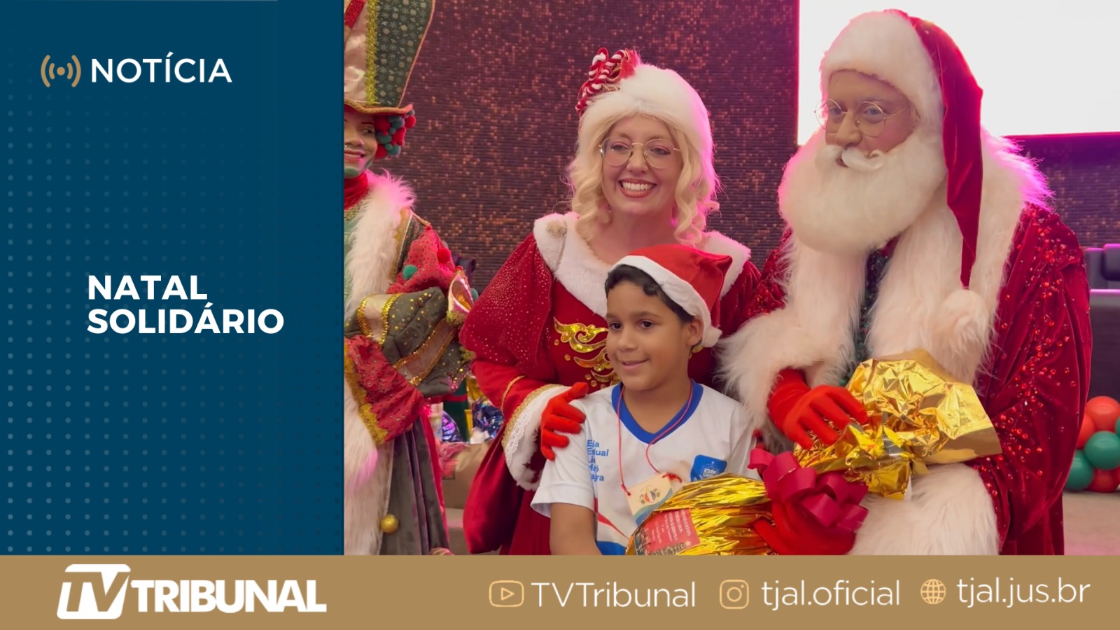 Natal Solidário do TJAL encanta crianças com festa cheia de magia e diversão