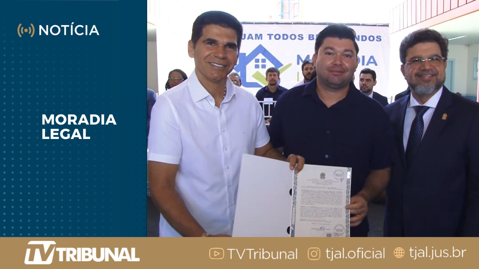 Em Pindoba, TJAL entrega 52 títulos de propriedade pelo Moradia Legal