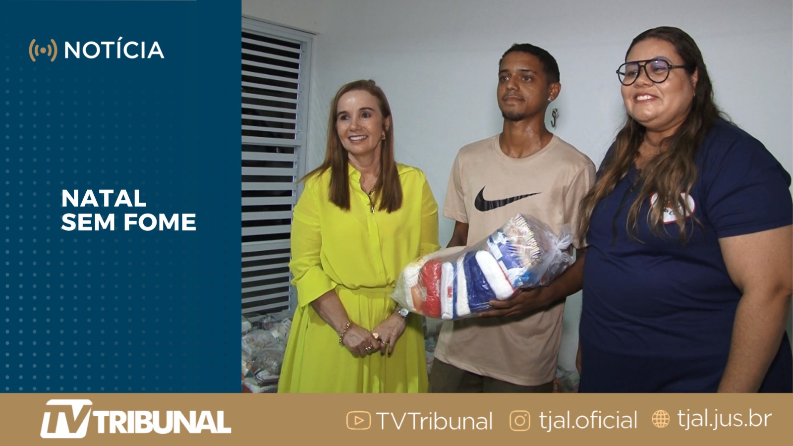 TJAL contempla mais duas instituições de Maceió com a doação de cestas básicas