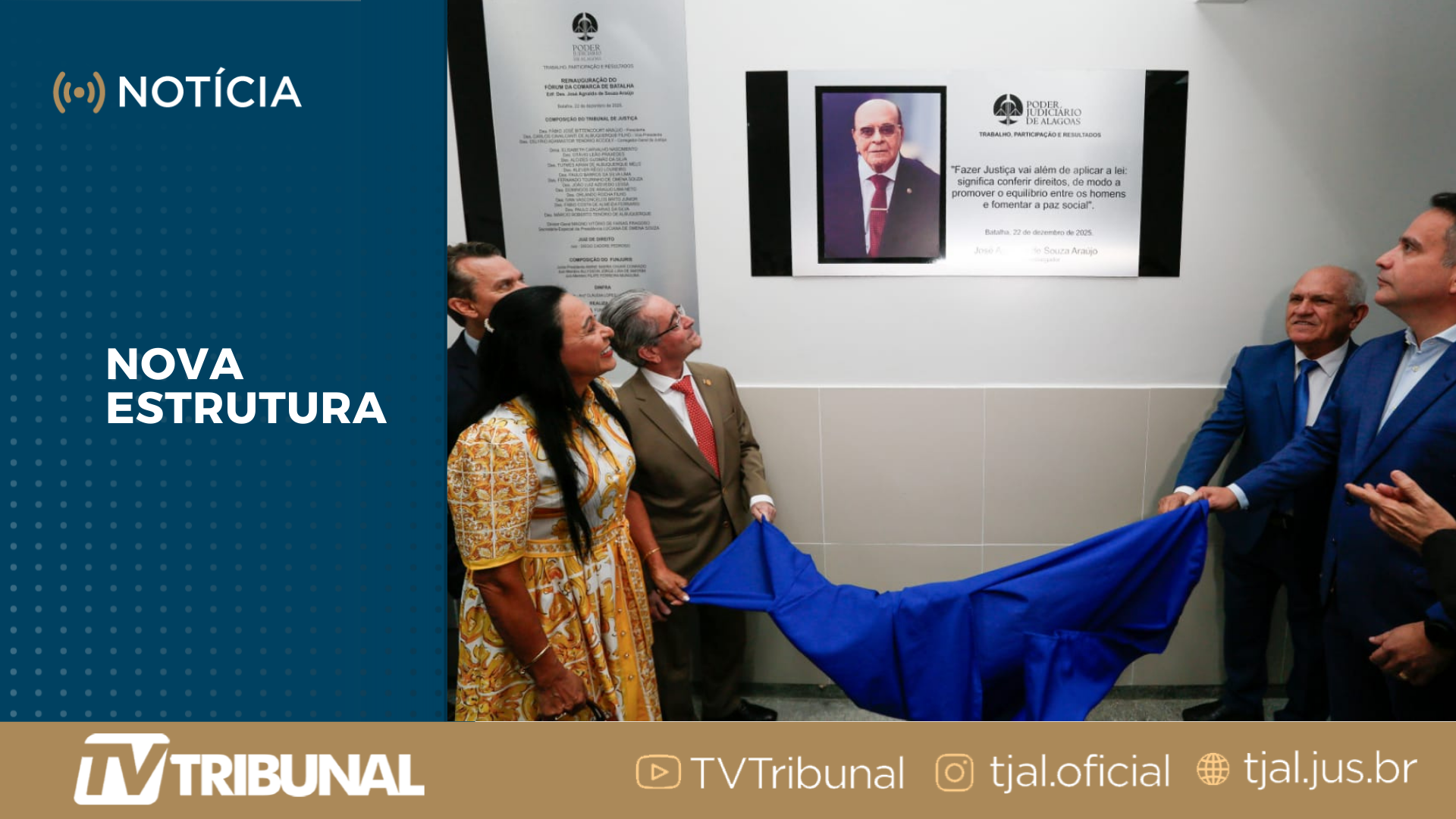 Fórum de Batalha passa por reforma e é reinaugurado pelo presidente Fábio Bittencourt