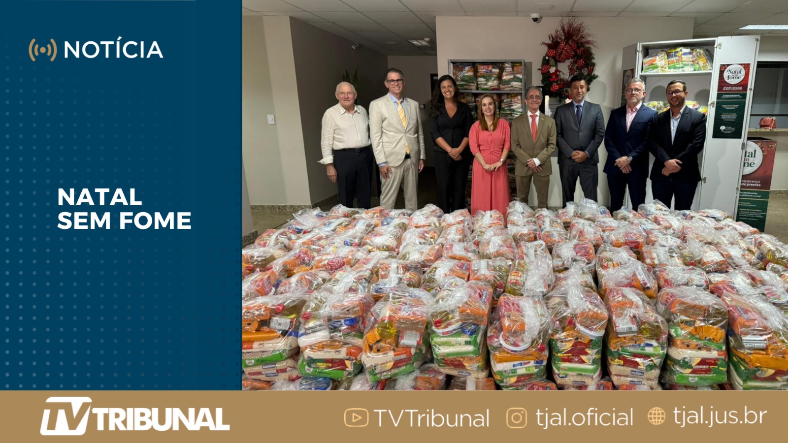 Natal sem Fome: Associações de registradores doam  220 cestas básicas 