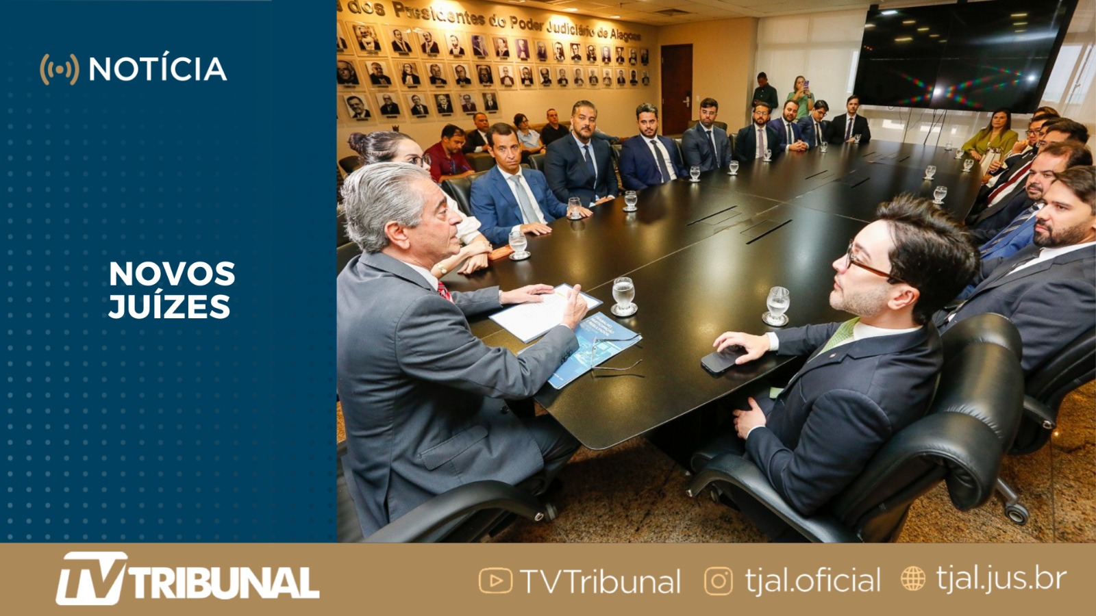 Fábio Bittencourt recebe os 14 novos juízes substitutos de Alagoas