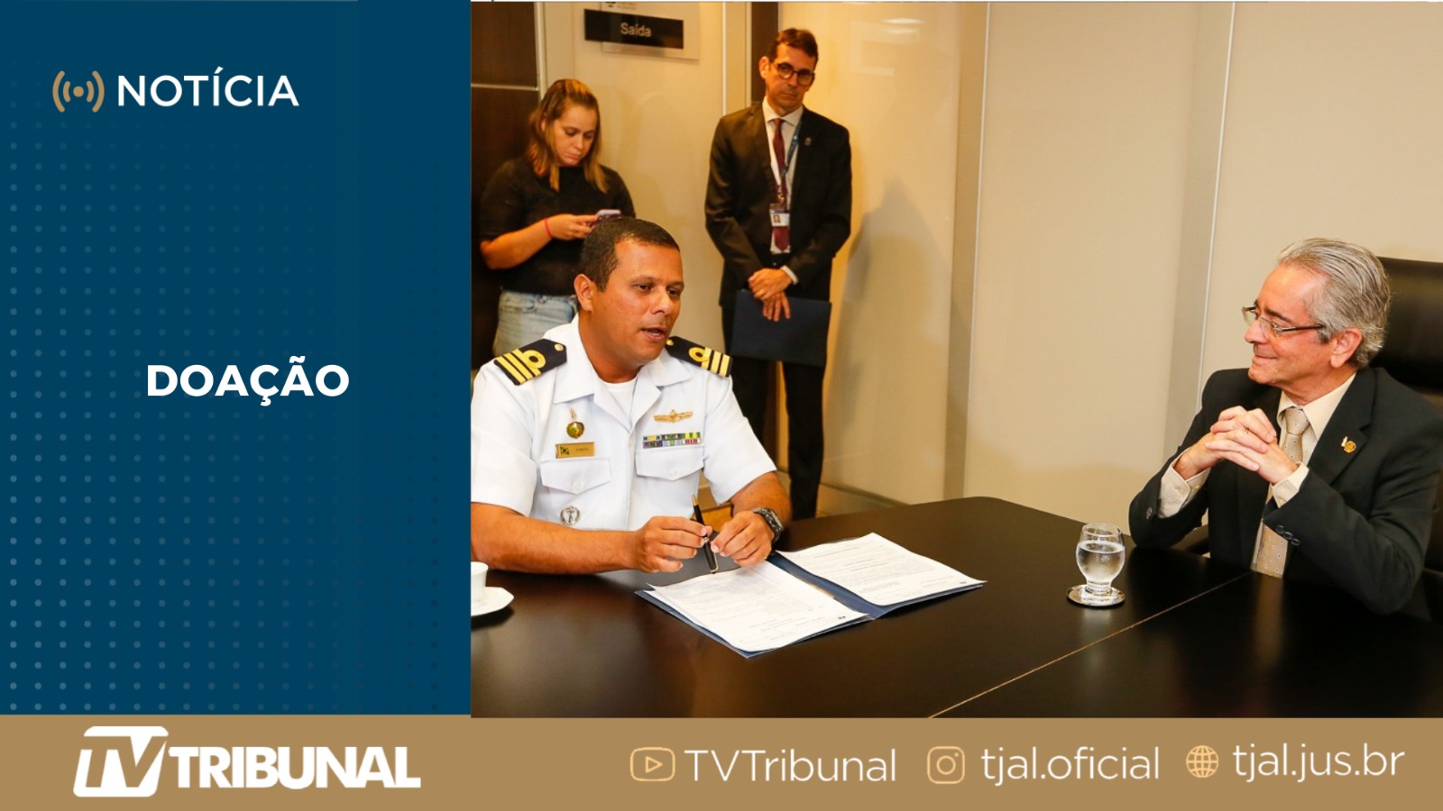 TJAL faz doação de bens móveis para fortalecer a estrutura da Capitania dos Portos