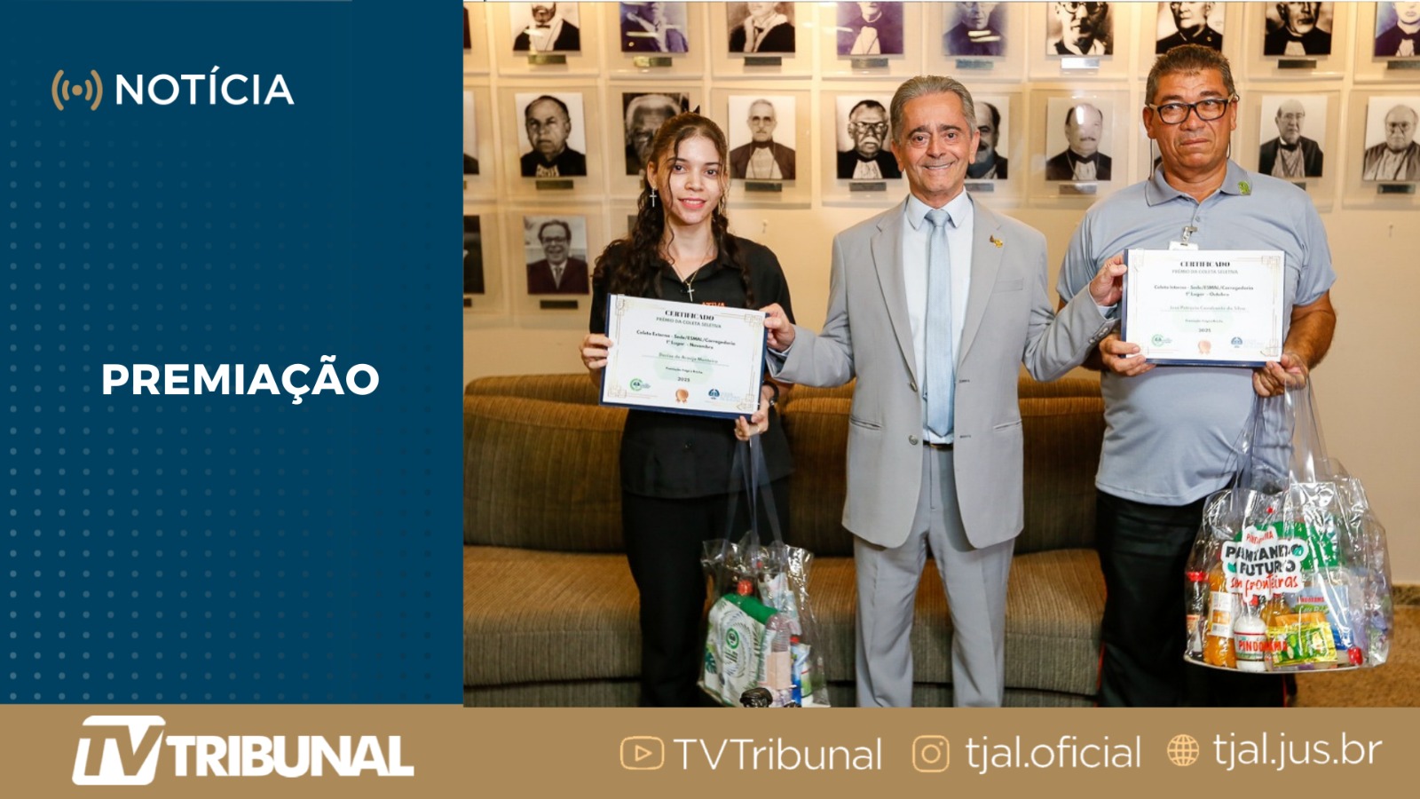 Servidores do TJAL separam cerca de 1 tonelada de material para reciclagem