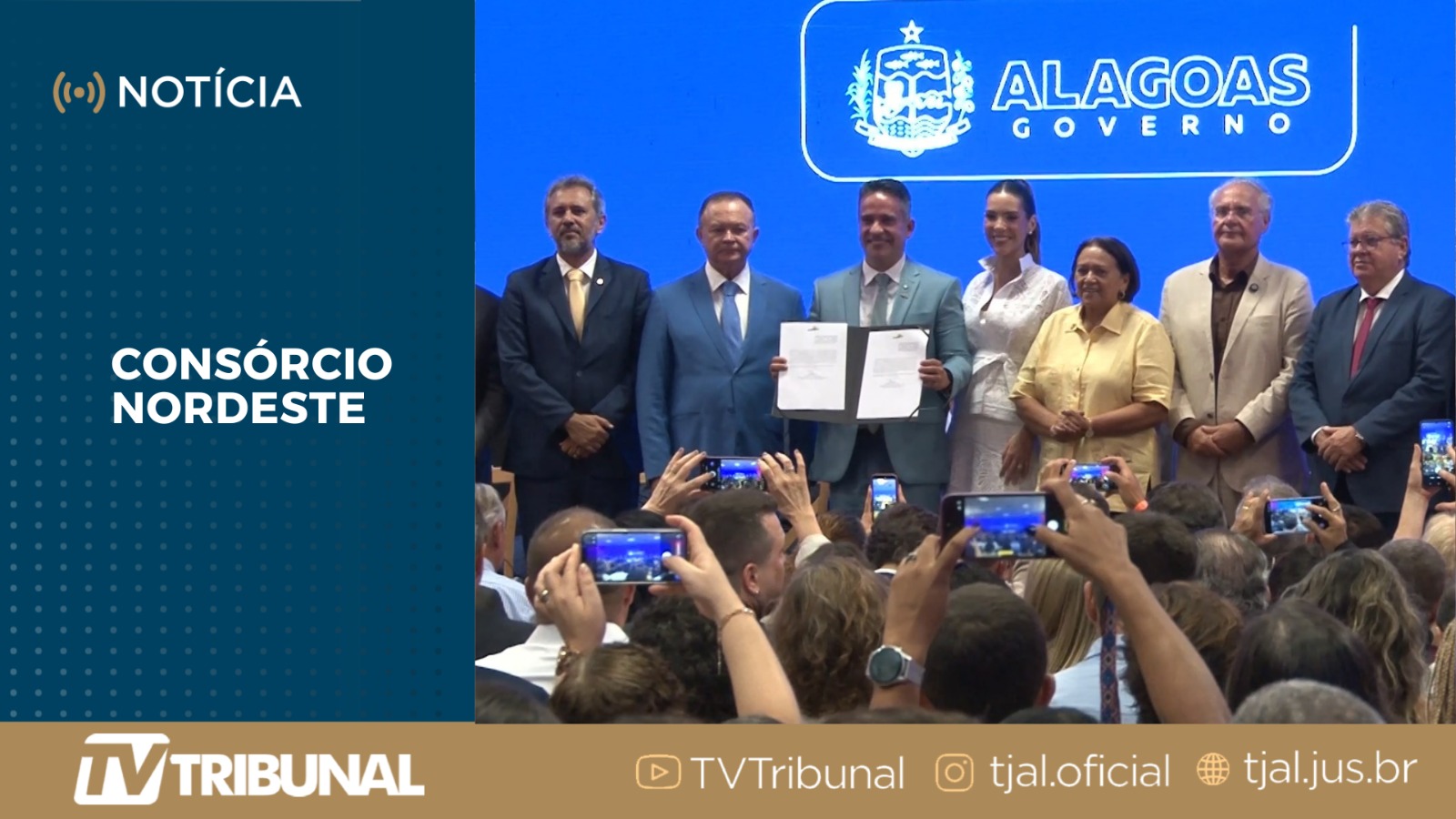 Fábio Bittencourt prestigia posse do governador de Alagoas como presidente do Consórcio No