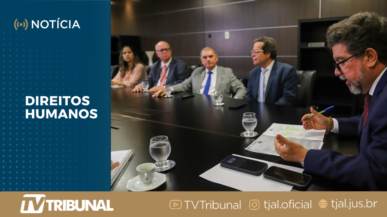 TJAL recebe Conselho Nacional de Direitos Humanos para tratar dos impactos do caso Braskem