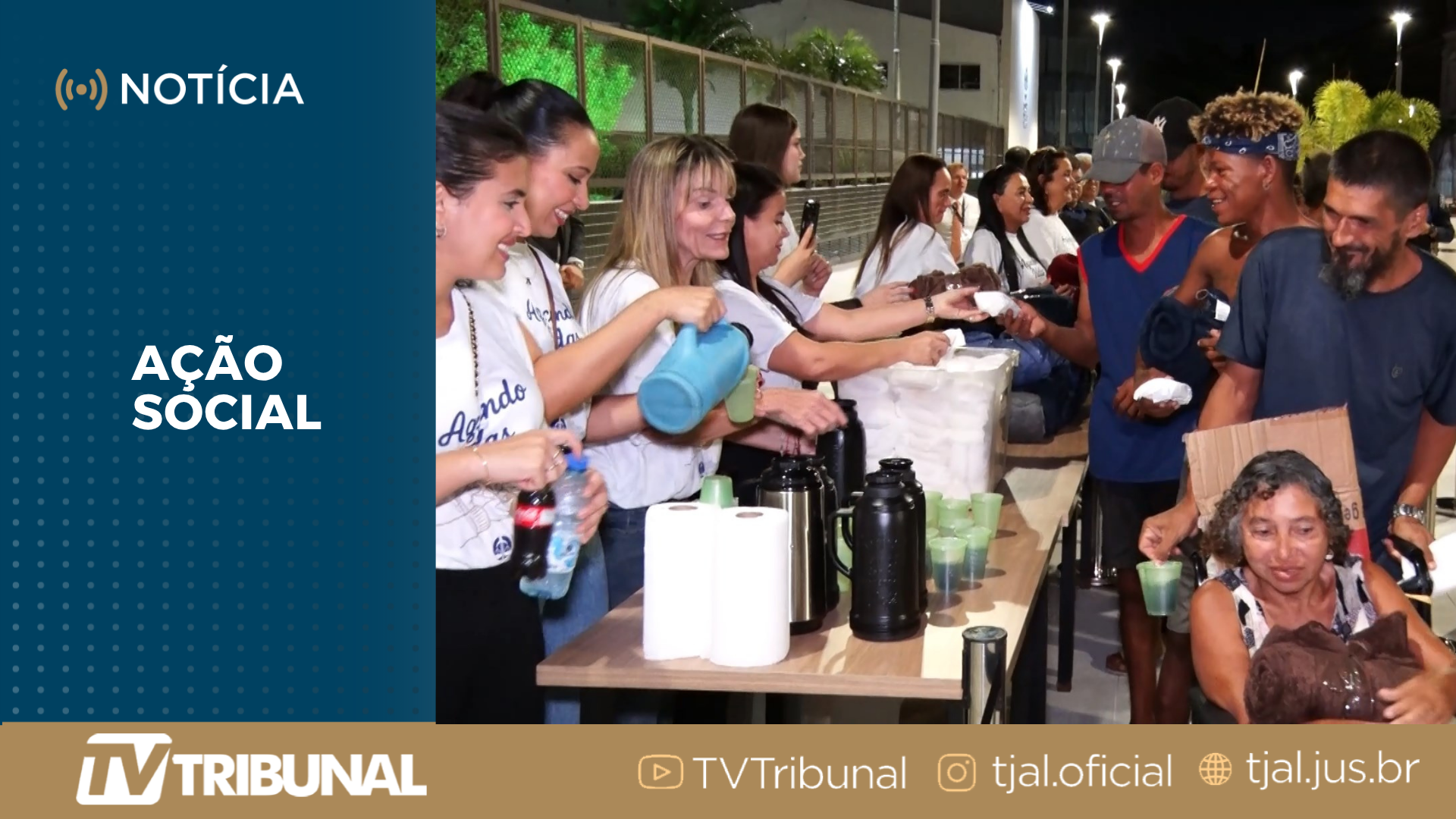Aquecendo Vidas: campanha faz primeira entrega de cobertores no Centro de Maceió