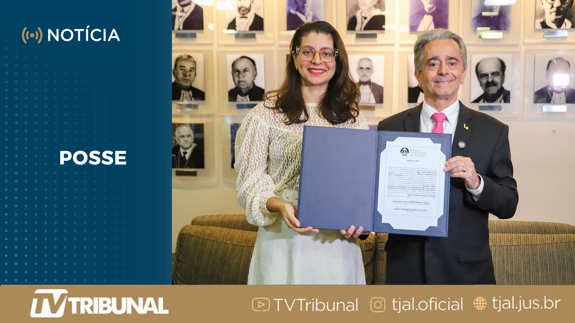 Priscilla Cavalcante é empossada como juíza auxiliar da Presidência do TJAL