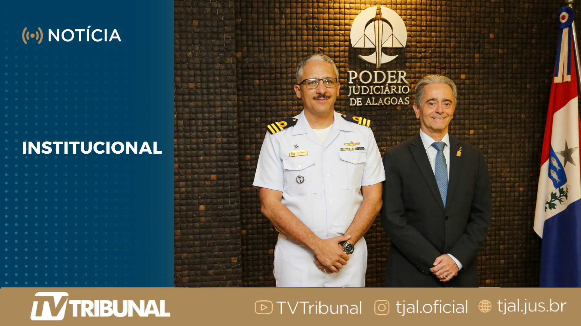 Fábio Bittencourt recebe visita do novo capitão dos Portos de Alagoas