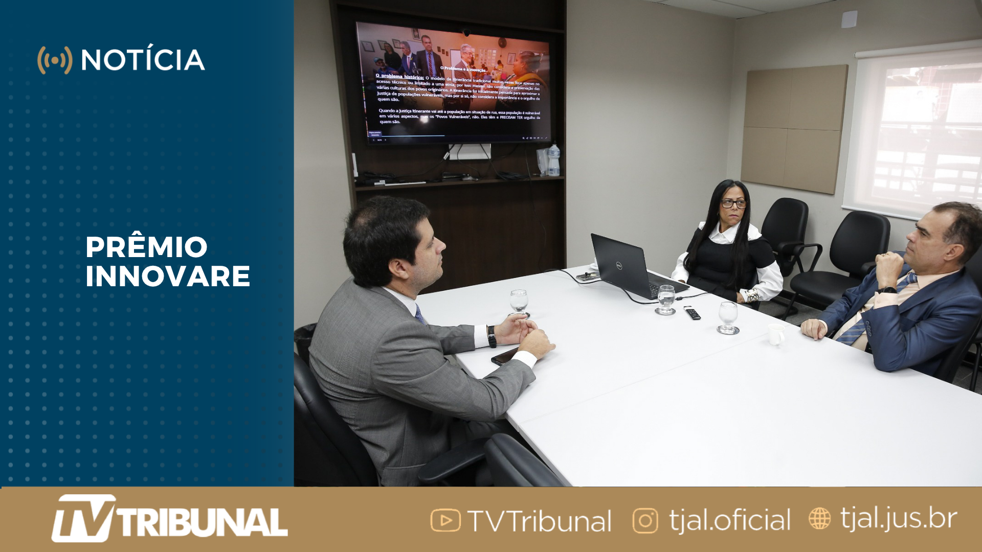 TJAL apresenta projeto que leva cidadania à população vulnerável a consultor do prêmio Inn