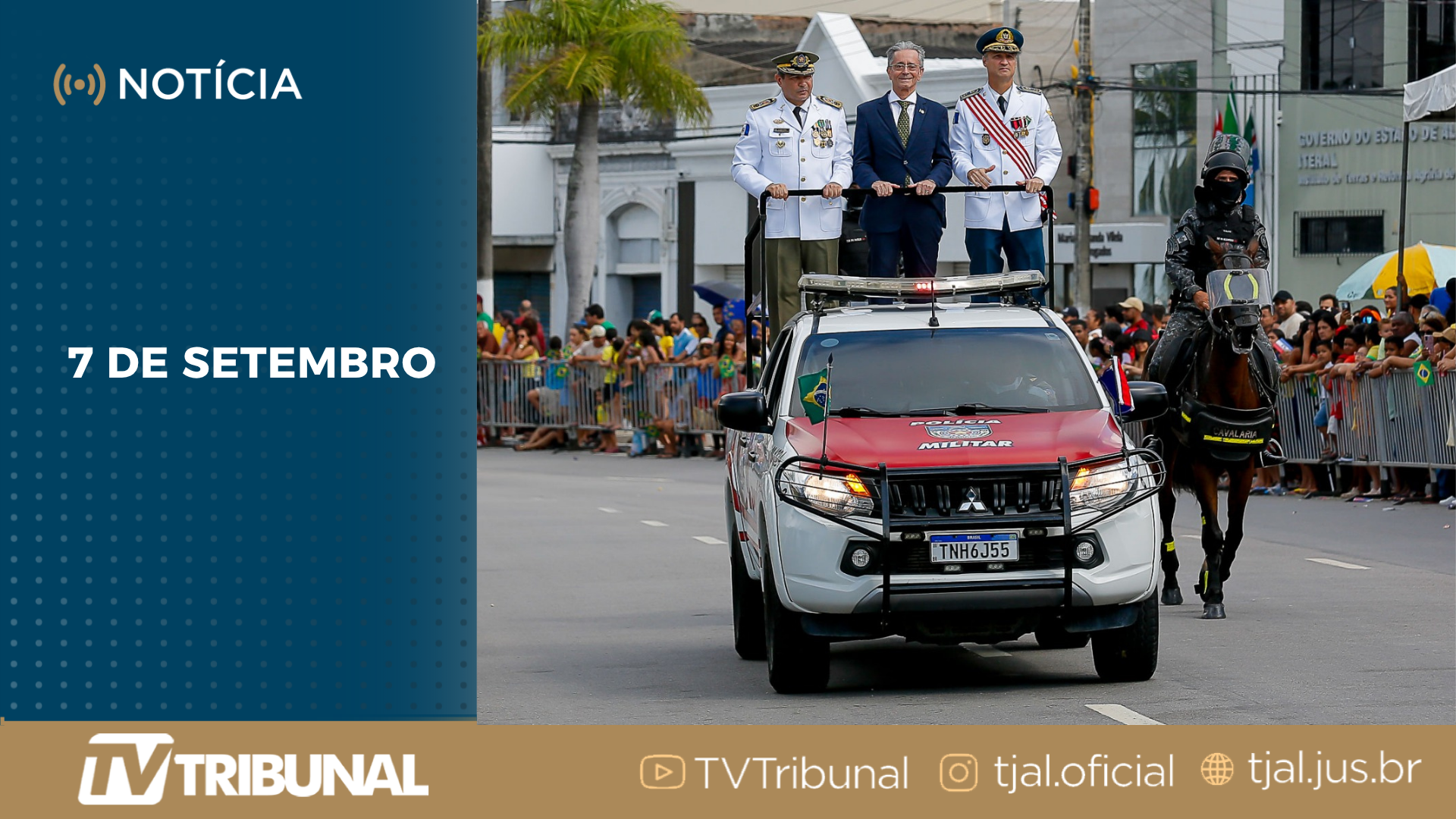Fábio Bittencourt representa o governador de Alagoas no desfile de 7 de Setembro