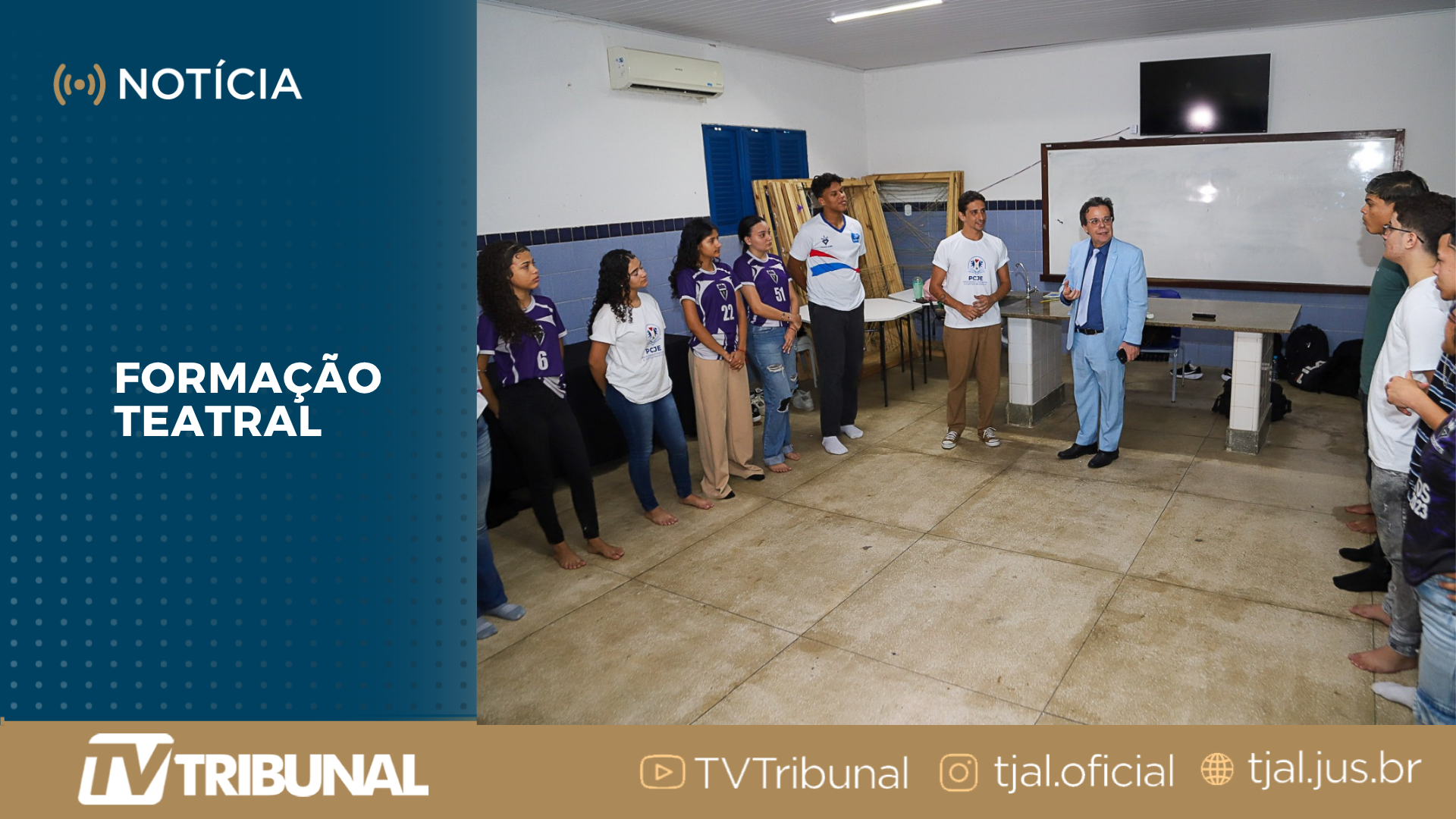 Iniciativa da Esmal proporciona aulas de teatro para estudantes de escolas públicas